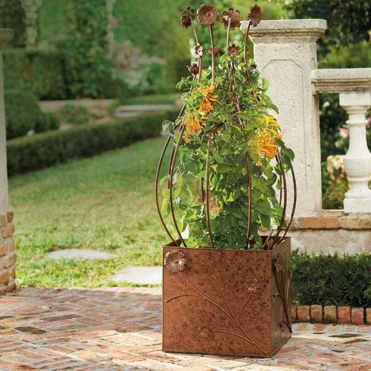 outdoor garden decoration idee metal oxide