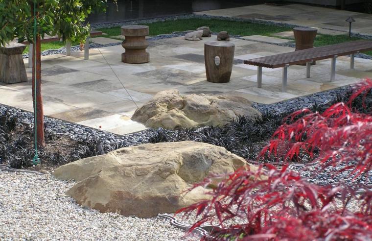 deco gravel garden rockery