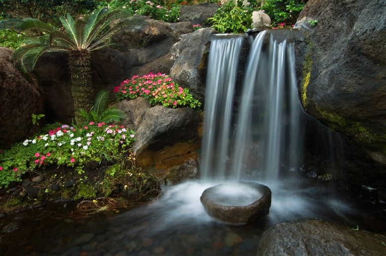 deco garden zen fall d'eau design