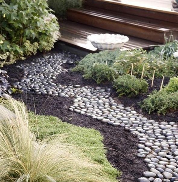 deco garden zen pebbles