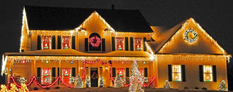 christmas decoration outdoor bright idea house facade