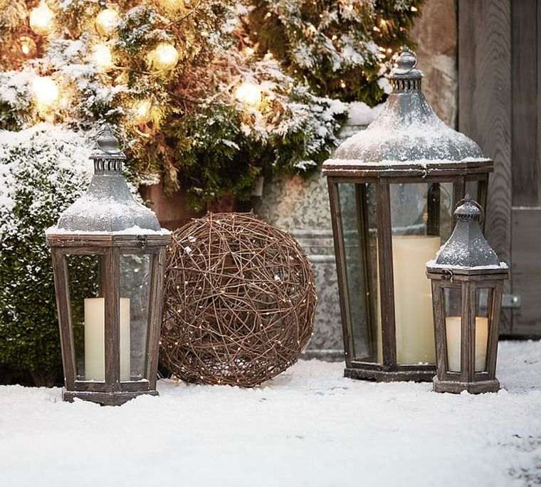 dekorasjon baller lys christmas hus eksteriør