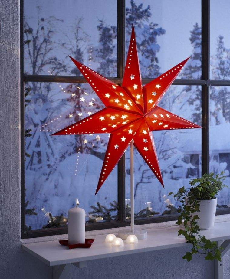 deco light billige ikea noel vinduestjerne