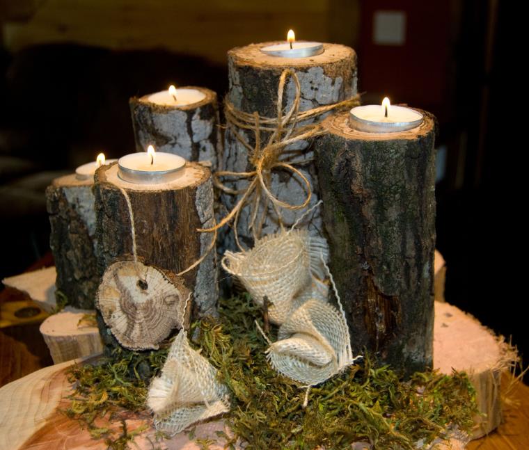 deco-marriage-is-how-it-yourself Candle-wood