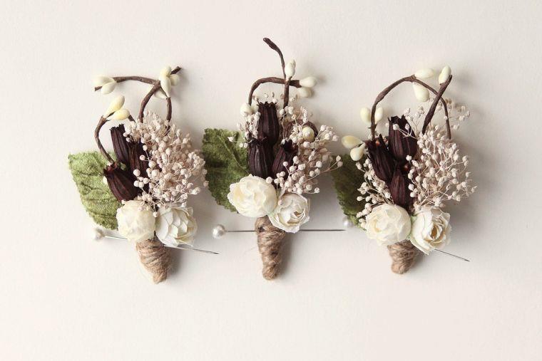 deco-ekteskap-er-how-det-selv-boutonnieres rustikk blomster