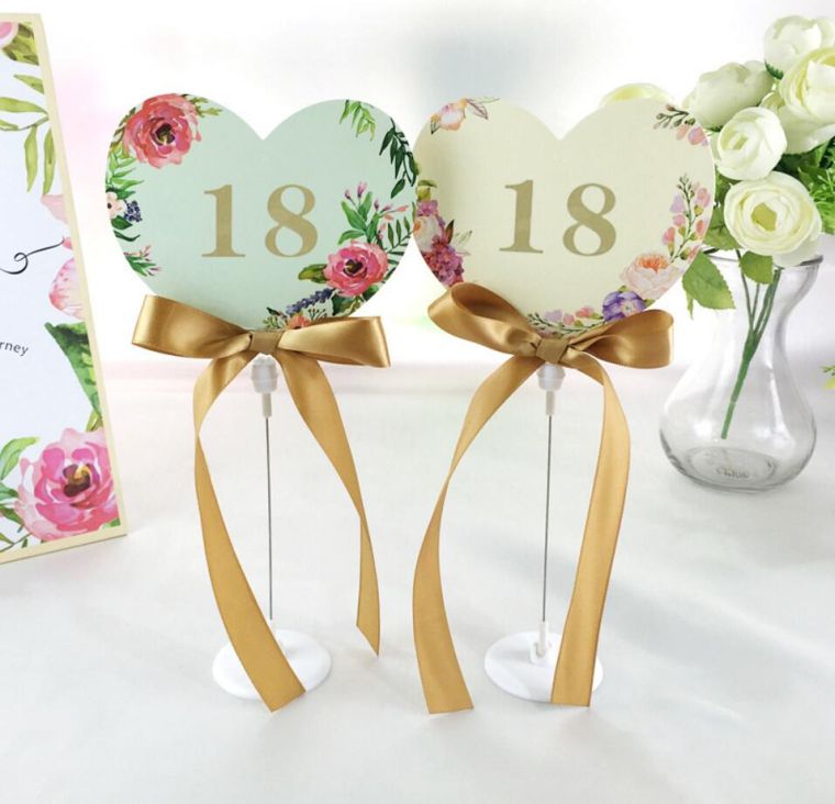 wedding decor to do the same idea-number-of-table-paper