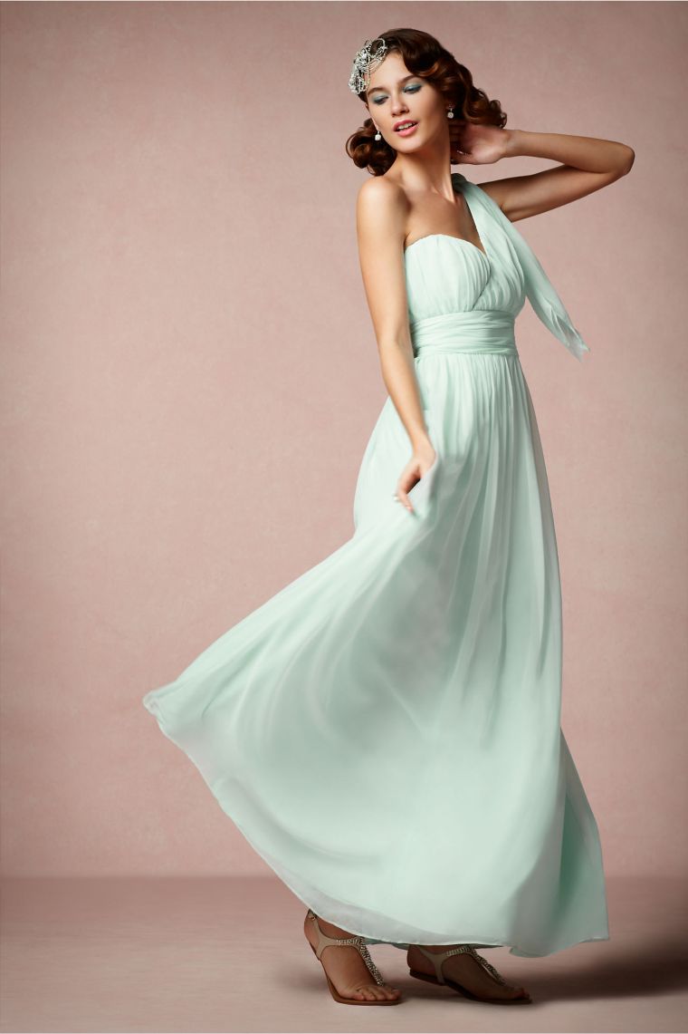 deco wedding romantic model-dress-mariee-green-mint-idea