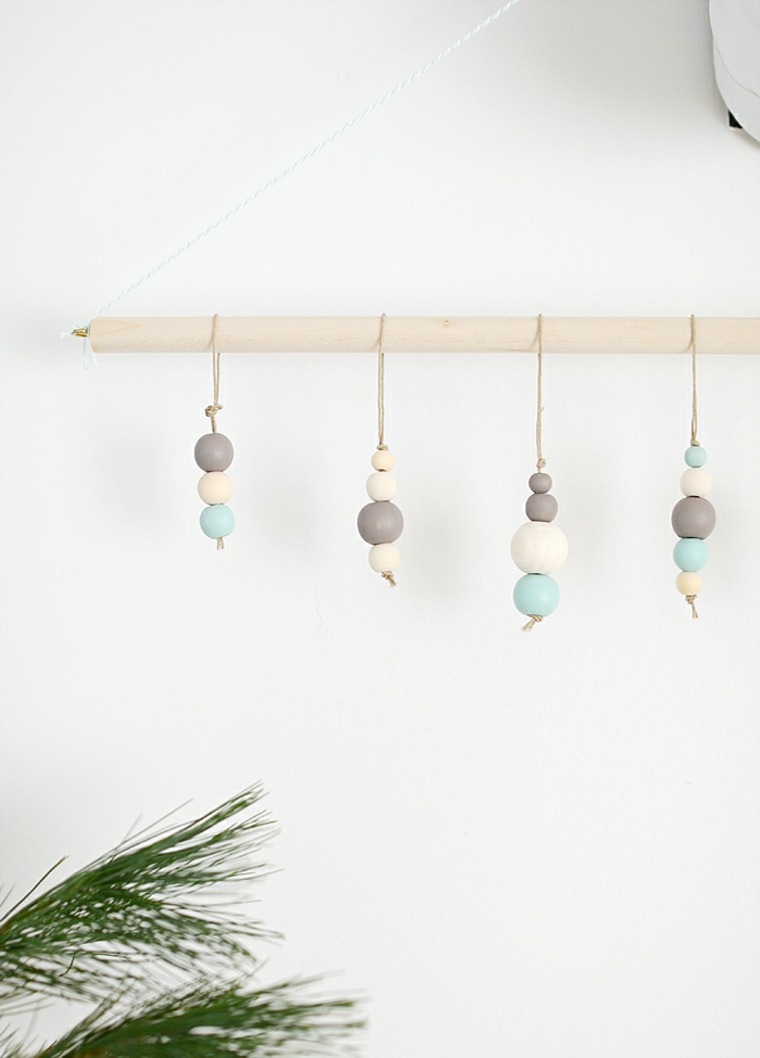 christmas decoration to make wooden deco hanging minimalist design