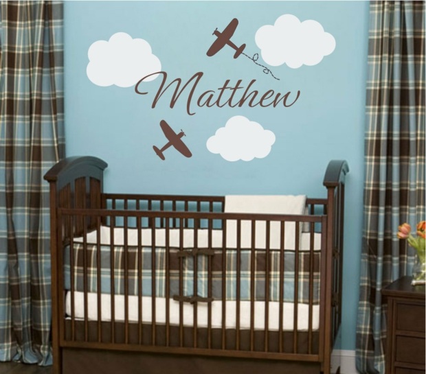 modern baby room deco