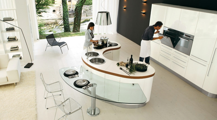 deco kitchen design modern island central kitchen