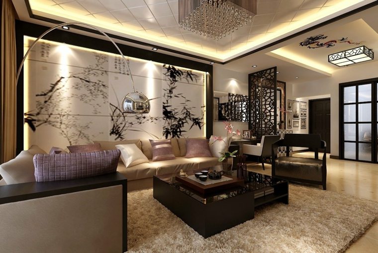 deco muarle living room luxury design