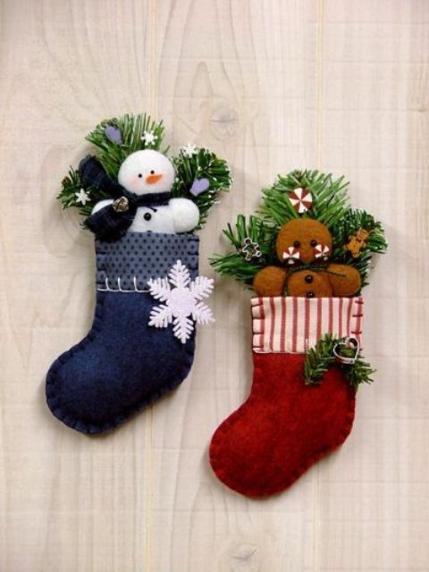 kaus kaki deko dinding Krismas