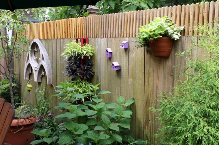 wall decoration outdoor garden house bird plant