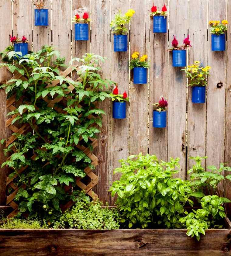 DIY deco wall outdoor garden flowers pots