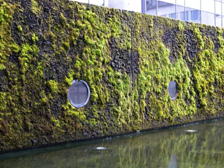 wall deco facade idee natural mosses