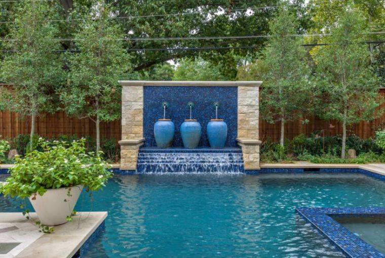 deco exterior wall pool-mosaic-blue-idea