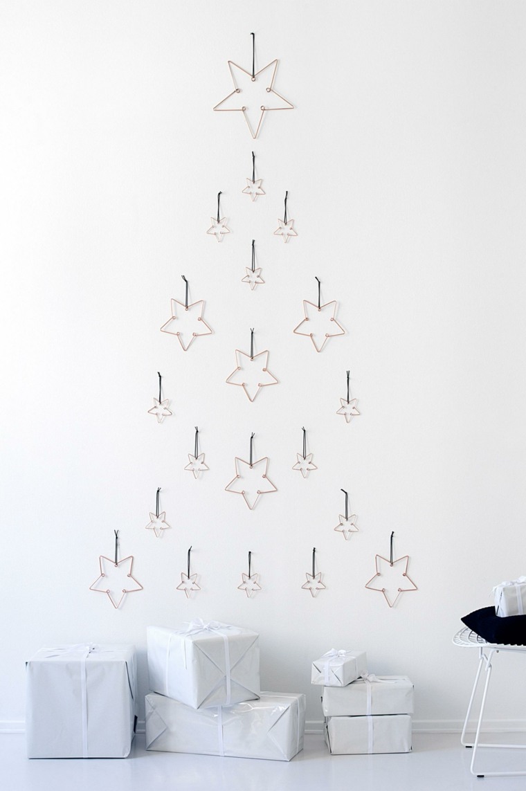 decoration christmas minimalist idea christmas tree original stars gifts