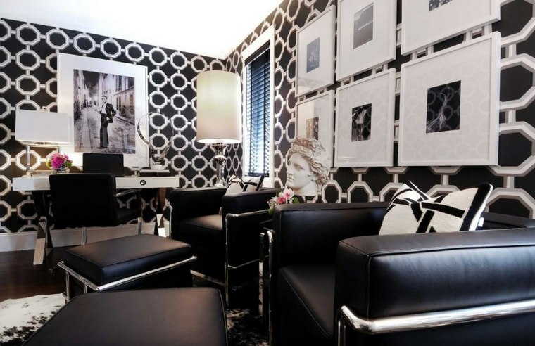 artistic deco living room deco black and white