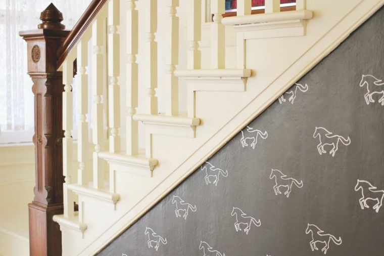 decoration wall diy to manufacture cheap original deco stair idea