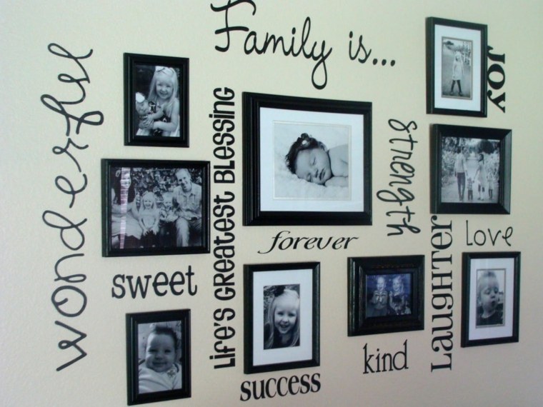 wall deco pictures black white