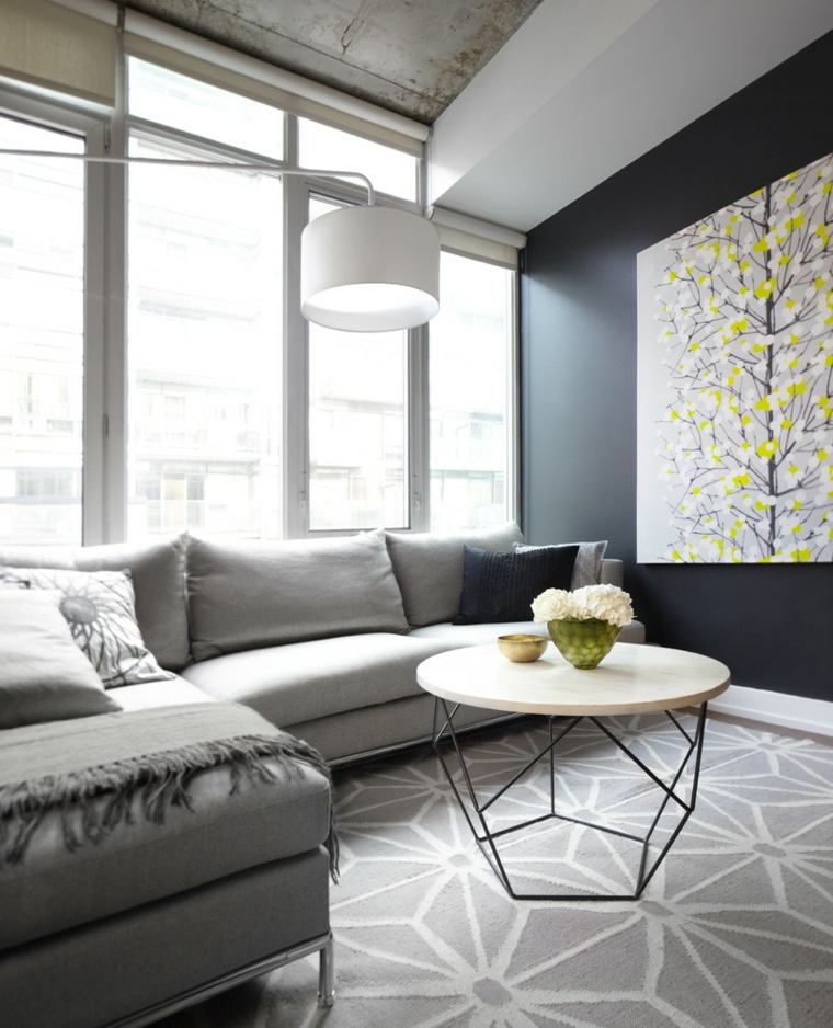 gray living room wall decor