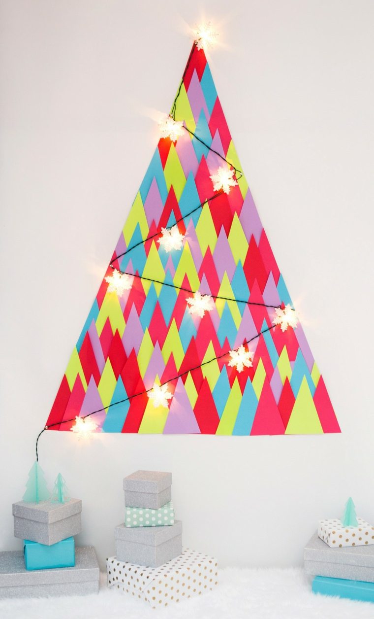 deco christmas paper wall idea fir garland deco christmas paper original