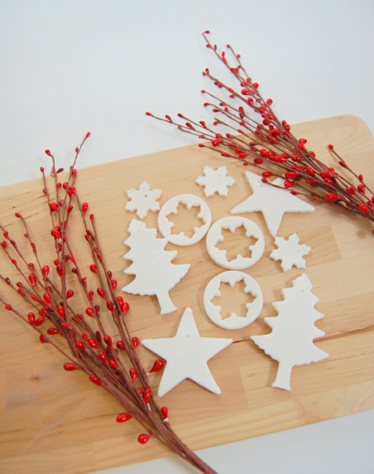 christmas decoration in salt dough original idea