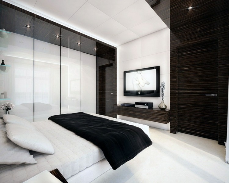 black and white decor contemporary design room