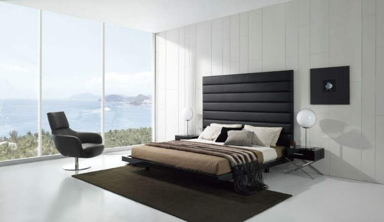 black and white decor contemporary modern bedroom