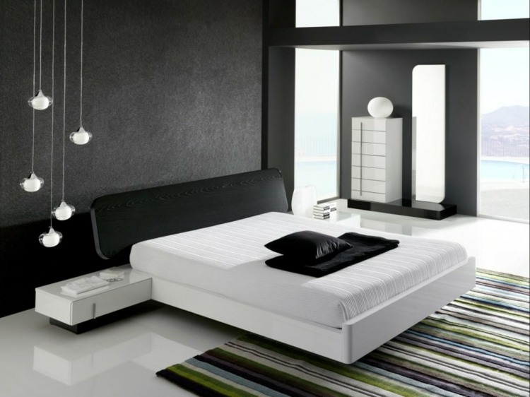 black and white design bedroom decor