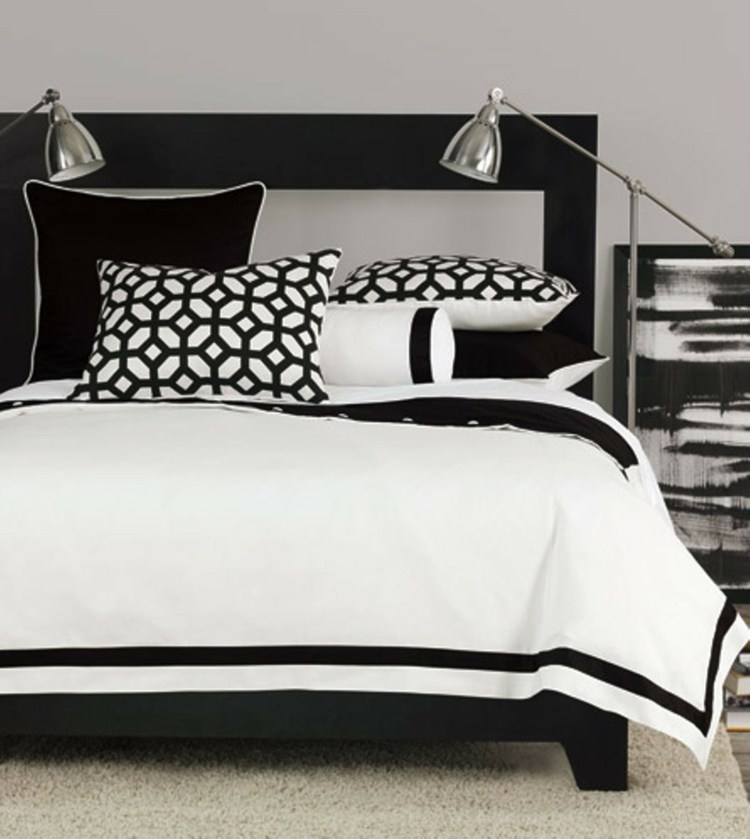 deco black and white idea room