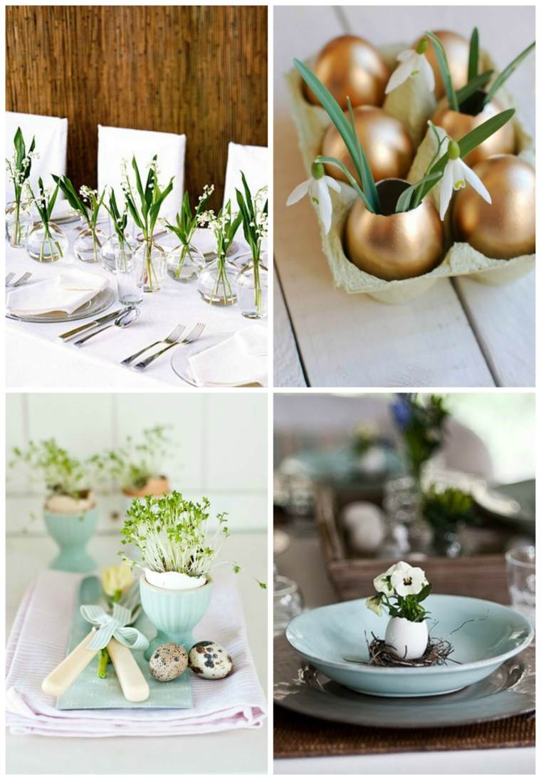 easter meja deco idea pusat meja bunga telur