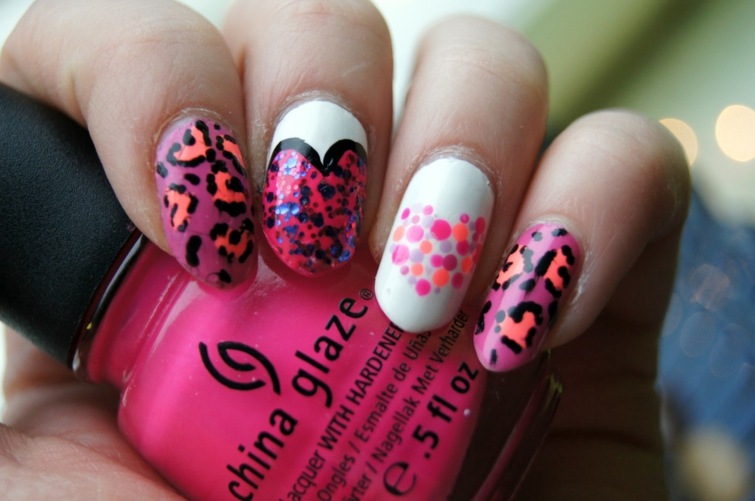 deco nail ideas hearts