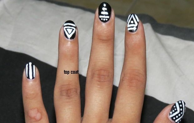 deco nails geometric patterns