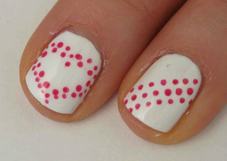 deco nails valentine's day