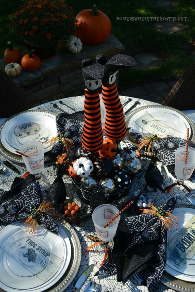 deco centerpiece halloween originalna ideja