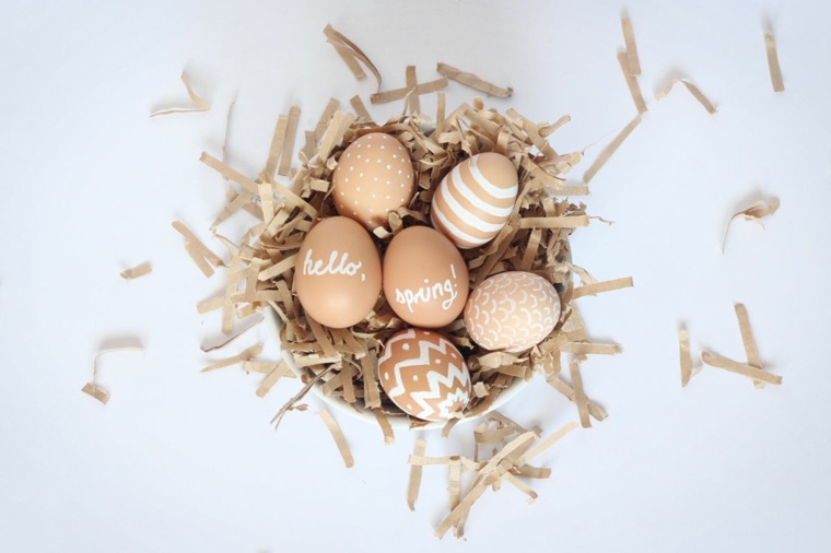 decoration easter nest birds eggs idea centerpiece deco