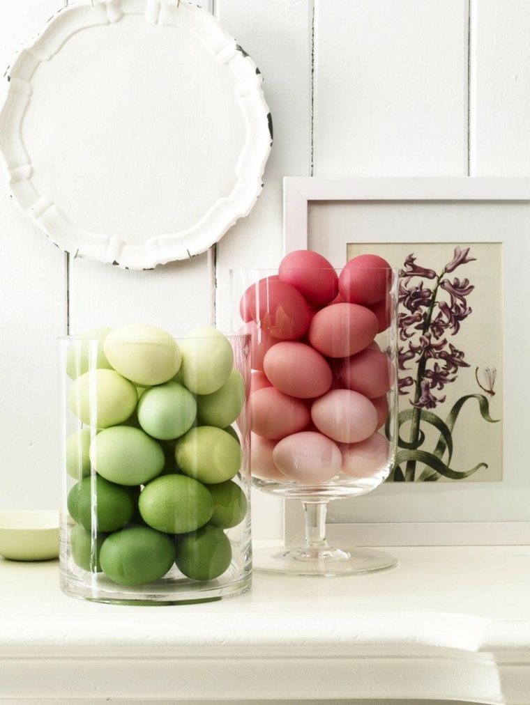 easter decor table eggs idea wall