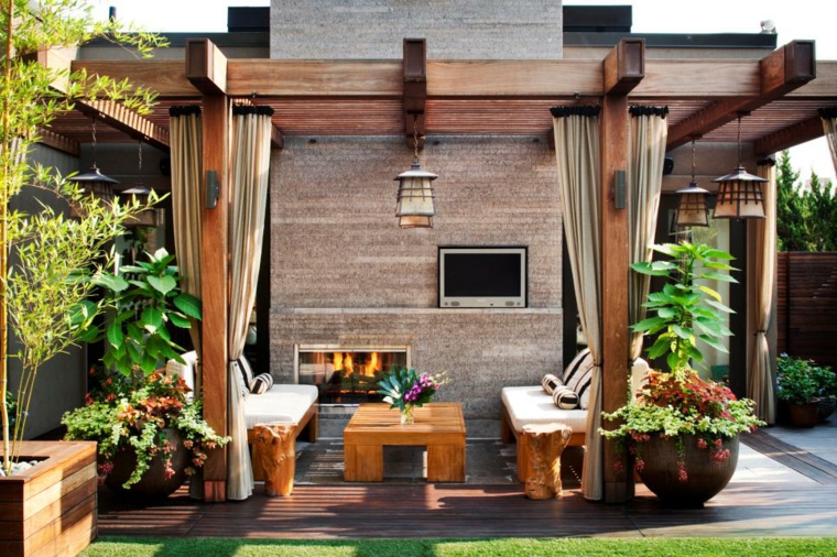 deco outdoor garden terrace pergola outdoor