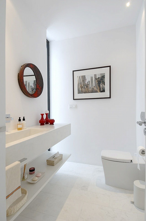 toilet design idea deco mirror