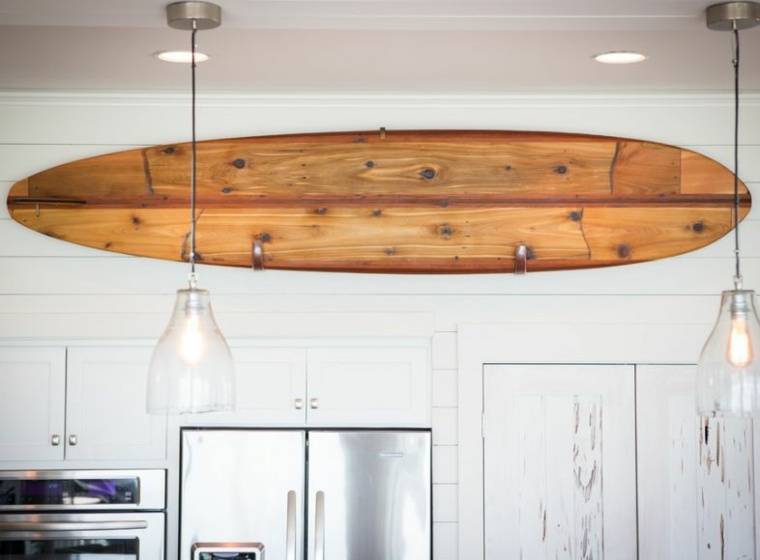 idea surfboard wall design decoration