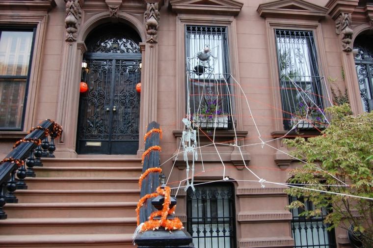 hjem dekorasjon halloween utvendig dør'entrée ballon guirlande toile