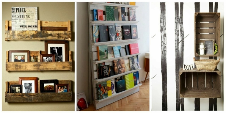 idea recycle pallets diy deco wall recup