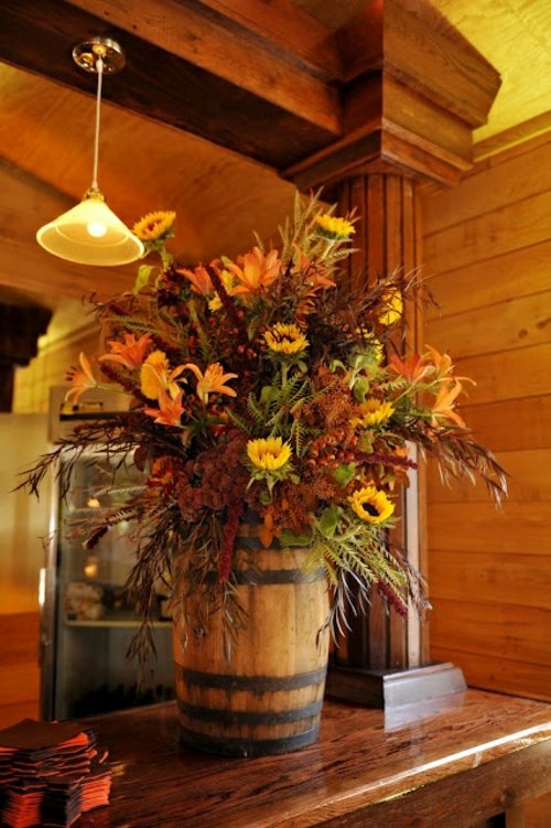 rustic deco flowers'automne