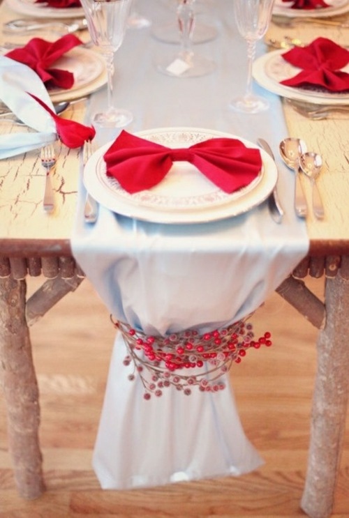 Rustic deco Christmas table