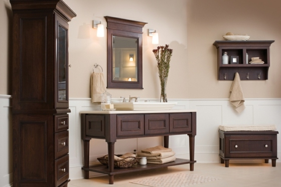 deco bathroom furniture wood