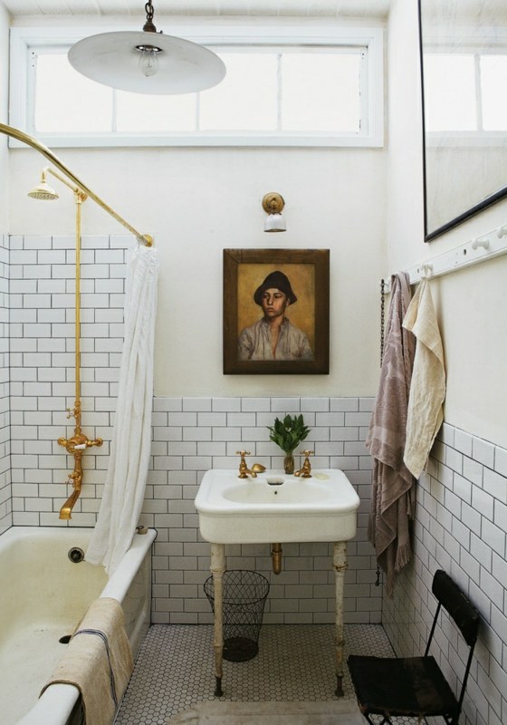 deco bathroom small retro