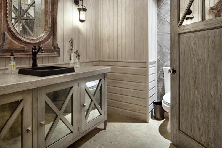 deco bathroom wood