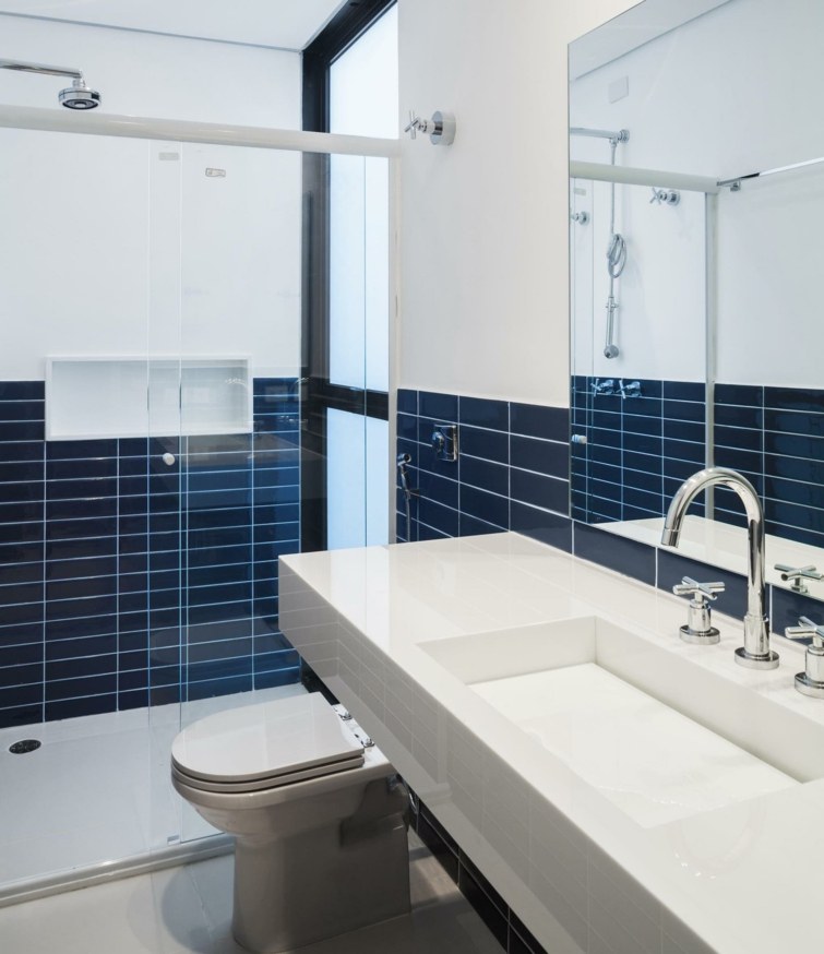 dark blue bathroom deco bathroom