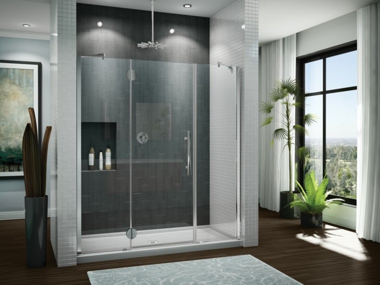 bathroom shower cabin layout